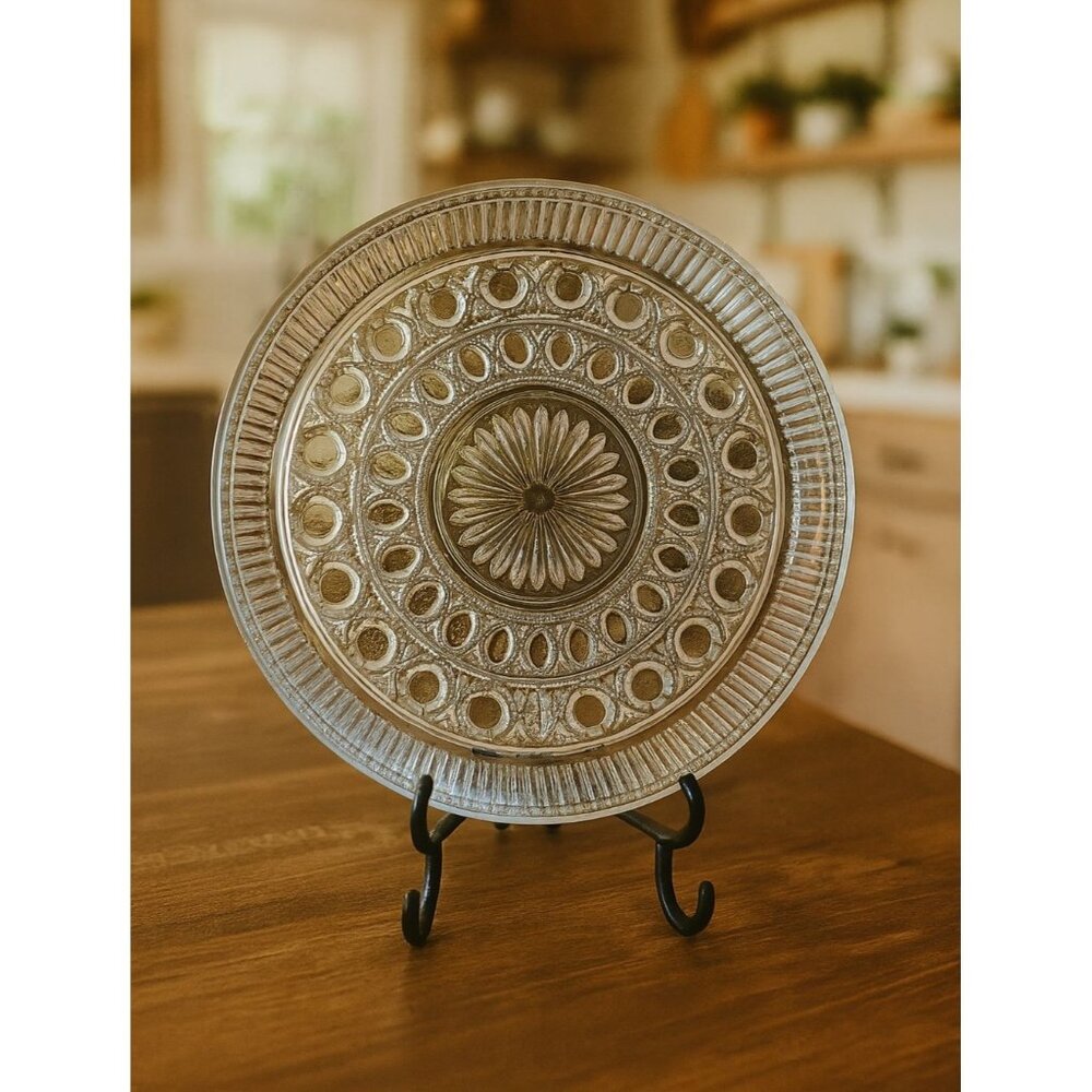 Vintage Indiana Glass Crystal Serving Platter PM09 T